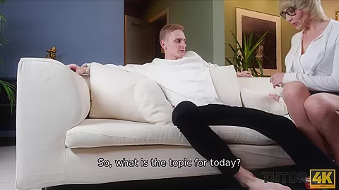 TUTOR4K. Guy gently makes it with teacher who turns out to be BDSM lover
