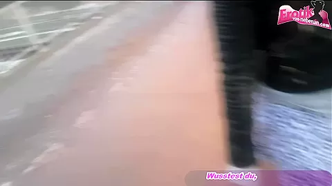 german amateur teen 18+ piss in public in her bag