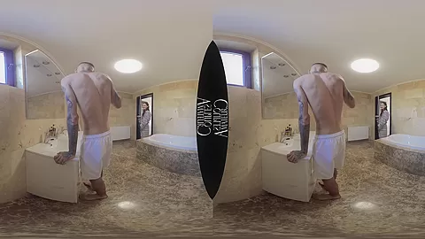 Skinny Brunette Morning Bathroom Sex - Amateur 3D Porn