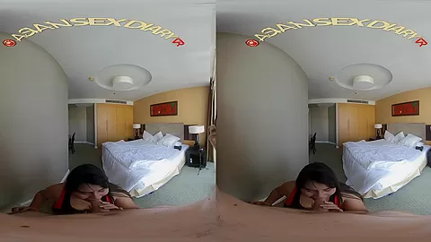 Chubby Asian Gets Huge Creampie - Amateur Asian Babe Blowjob and POV Sex