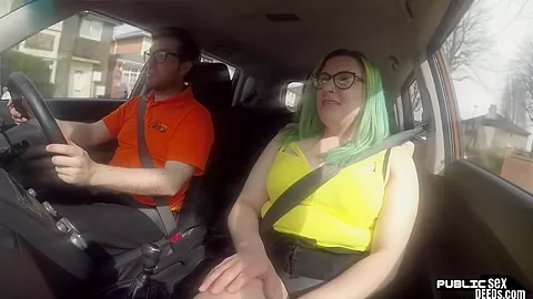 British bbw publicly fucked in car before eating cumshot