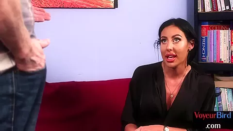 British cfnm instructs submissive jerking boyfriend