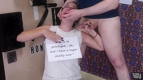 Bad behaved teen 18+ gets gagged