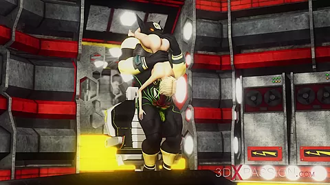 Alien sex! A hot super blonde gets fucked by Anubis on the exoplanet