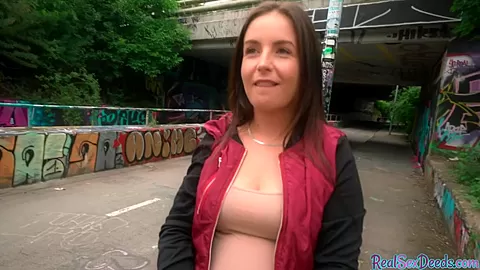 Euro babe publicly pickedup for blowjob then gets fucked