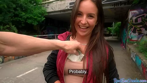 Euro babe publicly pickedup for blowjob then gets fucked