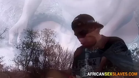 African girl taken outdoors to fuck rancher