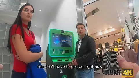 HUNT4K. Girl lost her Bitcoins but hunter can pay her for banging