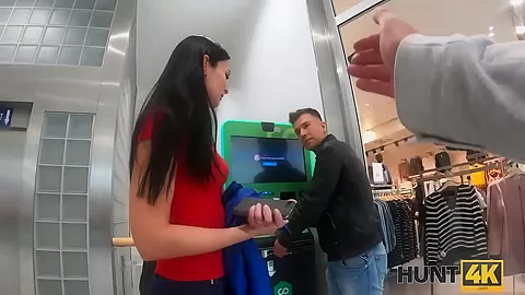 HUNT4K. Girl lost her Bitcoins but hunter can pay her for banging