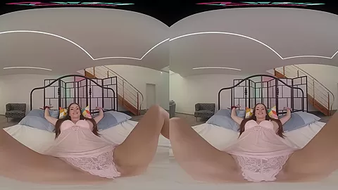 You Can Do Anything You Want To Me - Pornstar in Lingerie Tied to Bed
