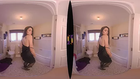 Watch Me Soak - Beautiful Brunette in the Bath - SexLikeReal