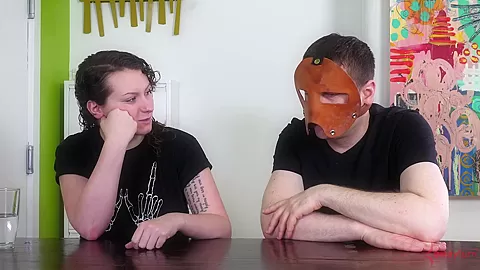 Sub teen 18+ gets fed hard cock in throatfuck session