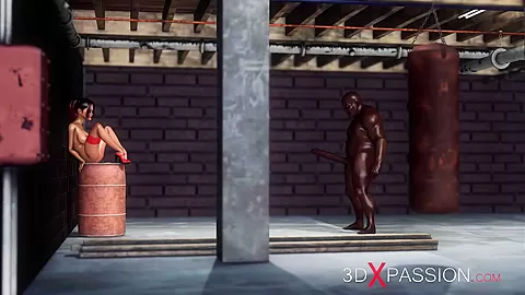 Super red-haired sexy college girl has anal fuck with a black big cock