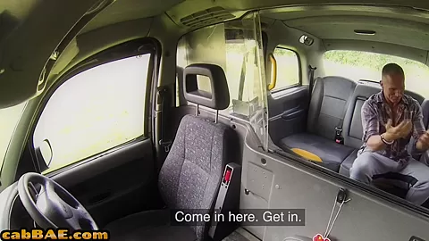 Curvy british cabbie cocksucking and riding in her car