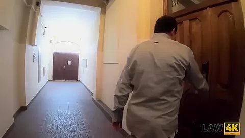 LAW4k. Helpless whore has no choice so why she has sex with cops
