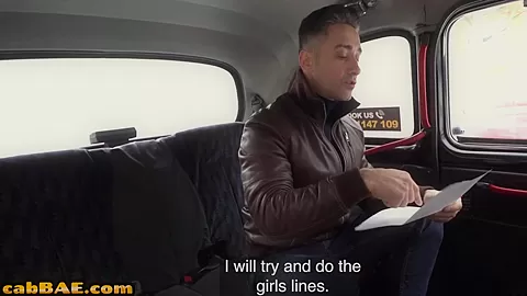 Curvy euro cabbie assfucked by passenger on the backseat