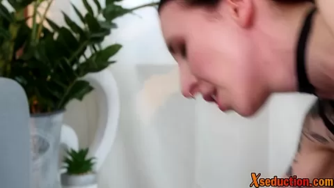 Busty gf rides in interracial couple after cunnilingus