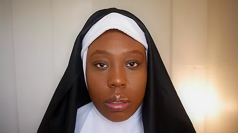 Black Demon Nun Slurps Cock For Cum Summoning Ritual - Sex Movies Featuring Asia Drake