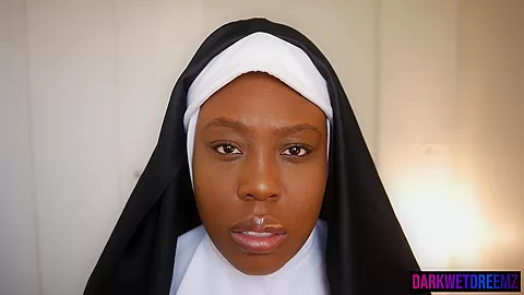 Black Demon Nun Slurps Cock For Cum Summoning Ritual - Sex Movies Featuring Asia Drake