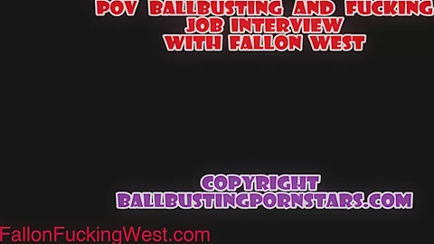 Ball Busting Secretary Interview - Sex Movies Featuring Fallonwest
