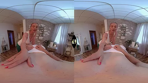 Massage with Bonus - Big Tits Blonde Hardcore Erotic Massage