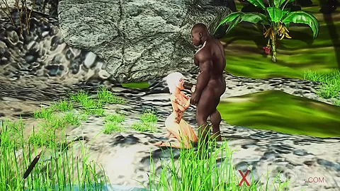Savage plays with a sexy college girl outdoor