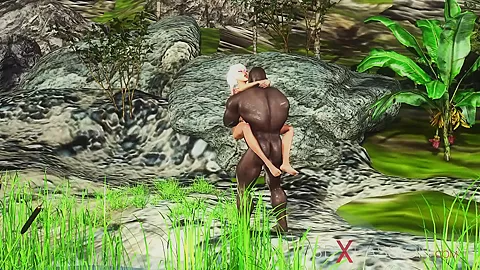 Savage plays with a sexy college girl outdoor