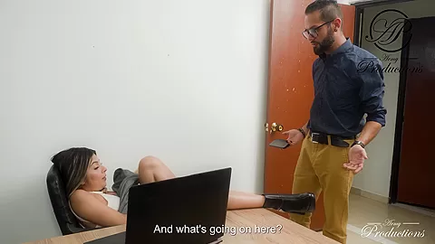 My Boss Discovers Me Masturbate At Work - Armyproductions