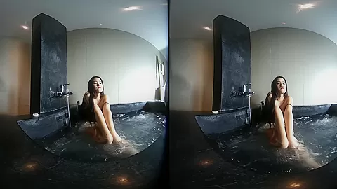 Asian teen 18+ In Black Bikini - VRPussyVision