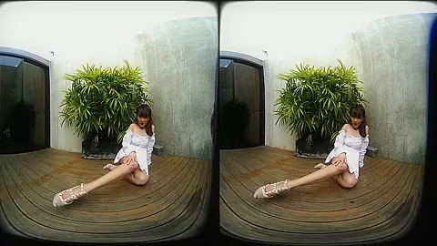 Young Asian Girl Outdoor Posing - VRPussyVision