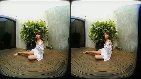 Young Asian Girl Outdoor Posing - VRPussyVision