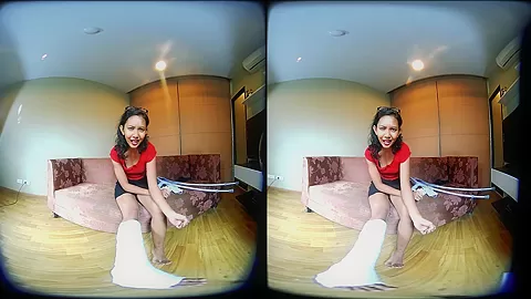 Evil With Cast Leg - How It Started - VRPussyVision
