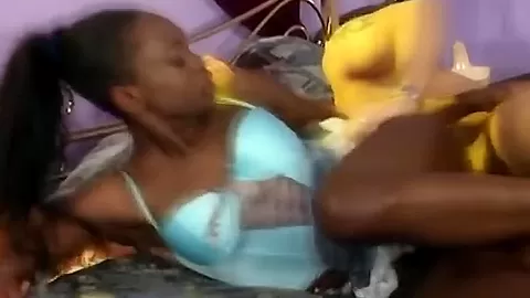 Hot ebony step daughter fucked hard by white step dad