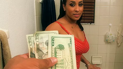 BigAss Maid Gets Talked Into Hardcore Fucking