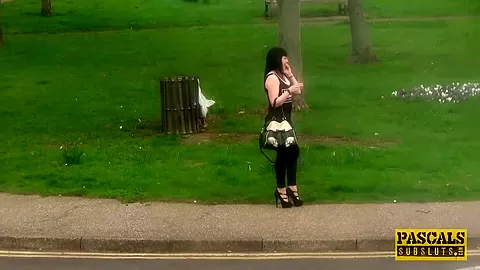 Cum tasting subslut tied up and rammed hard by maledom
