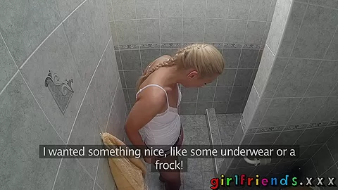 Two horny Czech girls have hot steamy sex in the shower