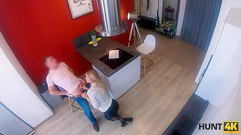 HUNT4K. Brilliant real estate agent pleases client in front of friend