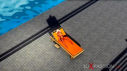 Outdoor hot sex! Big black cock fucks hard a sexy blonde in the island