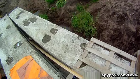 Emma & Anonymous in Fucked On A Construction Site - SpyPOV