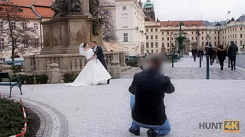 HUNT4K. Attractive Czech bride spends first night with rich stranger