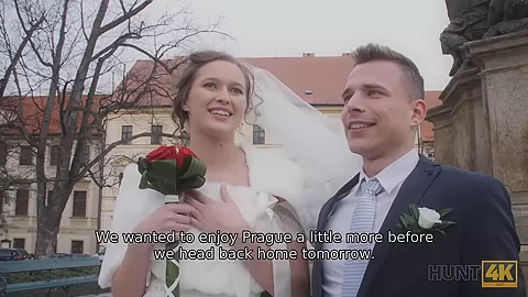 HUNT4K. Attractive Czech bride spends first night with rich stranger