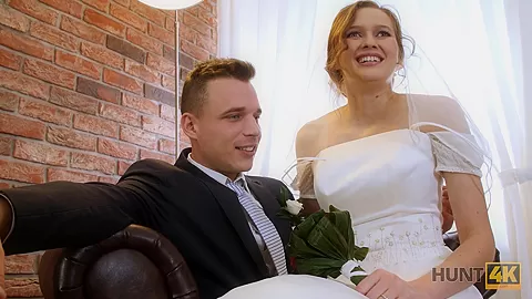 HUNT4K. Attractive Czech bride spends first night with rich stranger
