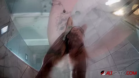 Marie Bossette Piercing Play While Taking a Shower