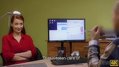 LOAN4K. Hypnotizing boobs for credit manager