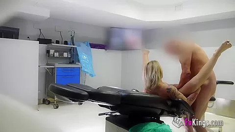 Doctor fuck his patient while husband is outside