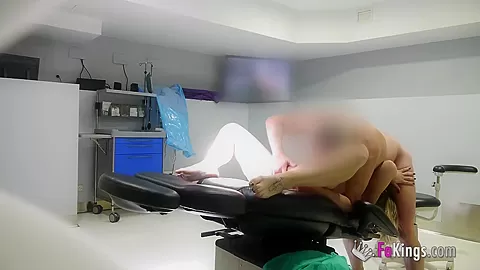 Doctor fuck his patient while husband is outside