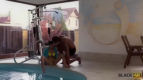 BLACK4K. Sex with Swimming Coach