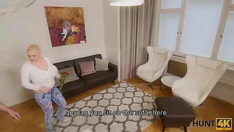 HUNT4K. Sissy boy is watching how his date satisfies another man