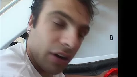 Ass juice junkie destroyed by 3 huge dicks