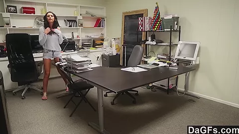 Dagfs - Masturbating On Her Desk Makes Her Extra Horny